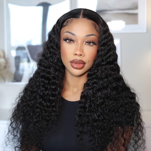 T Part Lace Front Wigs Human Hair 150% Water Wave Wigs For Women Women Transparent Lace Frontal Wet And Wavy Wigs Human Hair 1361 MI1604167