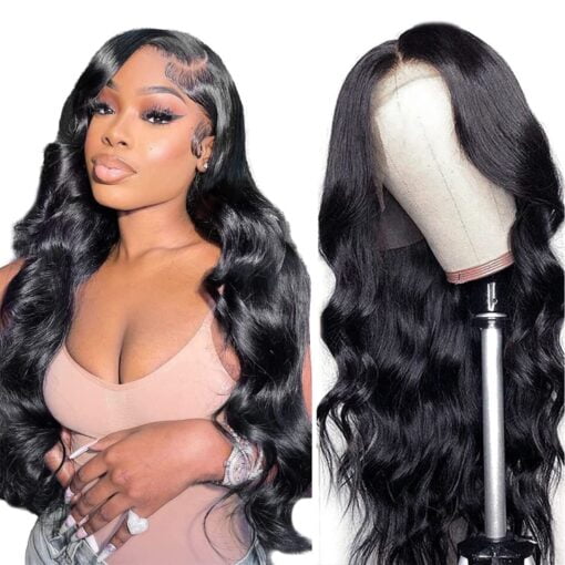 Talent Show 26 Inch Body Wave Lace Front Wigs Human Hair 13X4 Hd Transparent Lace Frontal Wigs Pre Plucked With Baby Hair 150% Density Brazilian Body MI1603820