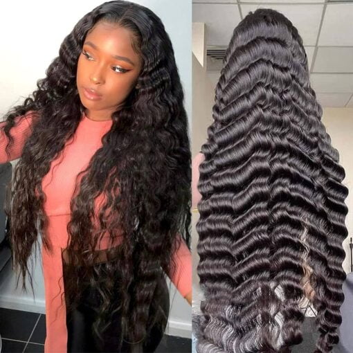 Uesoels 30 Inch Lace Front Wigs Human Hair 13X4 Loose Deep Glueless Wig Human Hair Lace Front Wigs Pre Plucked With Baby Hair Natural Hairline MI1606427