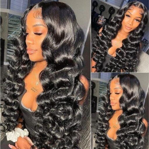 Urgirl Loose Wave 13X4 Lace Front Human Hair Wigs Big MI1603610