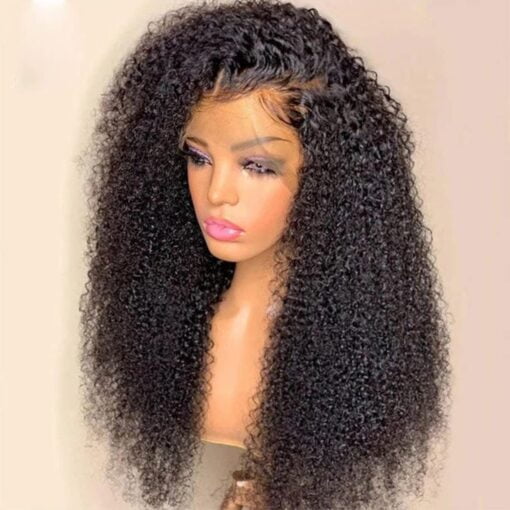 Vipbeauty Afro Kinky Curly Human Hair Wig 13X4 MI1602933