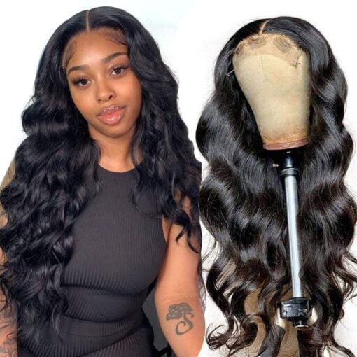 Voguetrend Hair 30 Inch Body Wave Lace Front Wigs Human Pre MI1603881