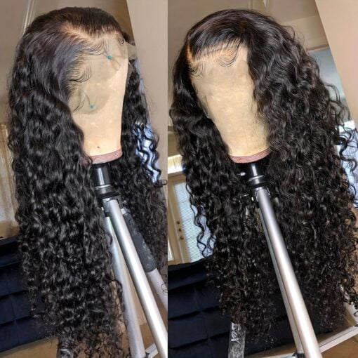 Water Wave Lace Front Wigs 134 13X4 Lace Frontal Wig Deep MI1602750