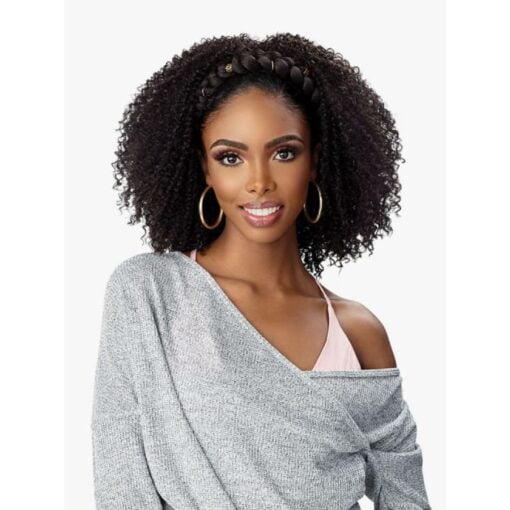 Weave Got The Look Dashly Kinky Curly Headband Wig MI1604563