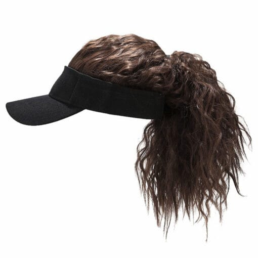 Women'S Waves In One High Ponytail Wig Baseball Cap Fluffy MI1607264